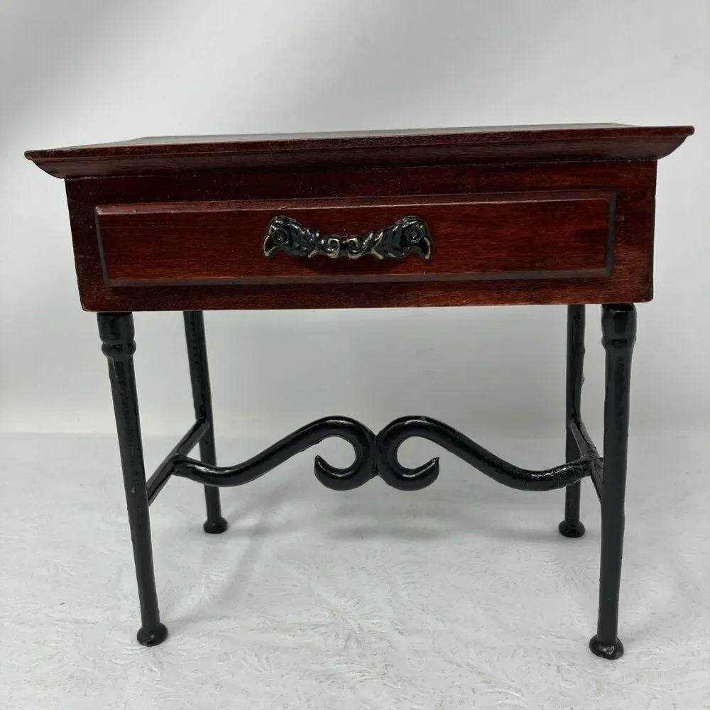 American Heirloom Collection Doll House Hall Table w Single Drawer 1:6 Wood